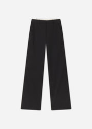 Tuxedo Pant in Wool and Silk - Black - CO Collections